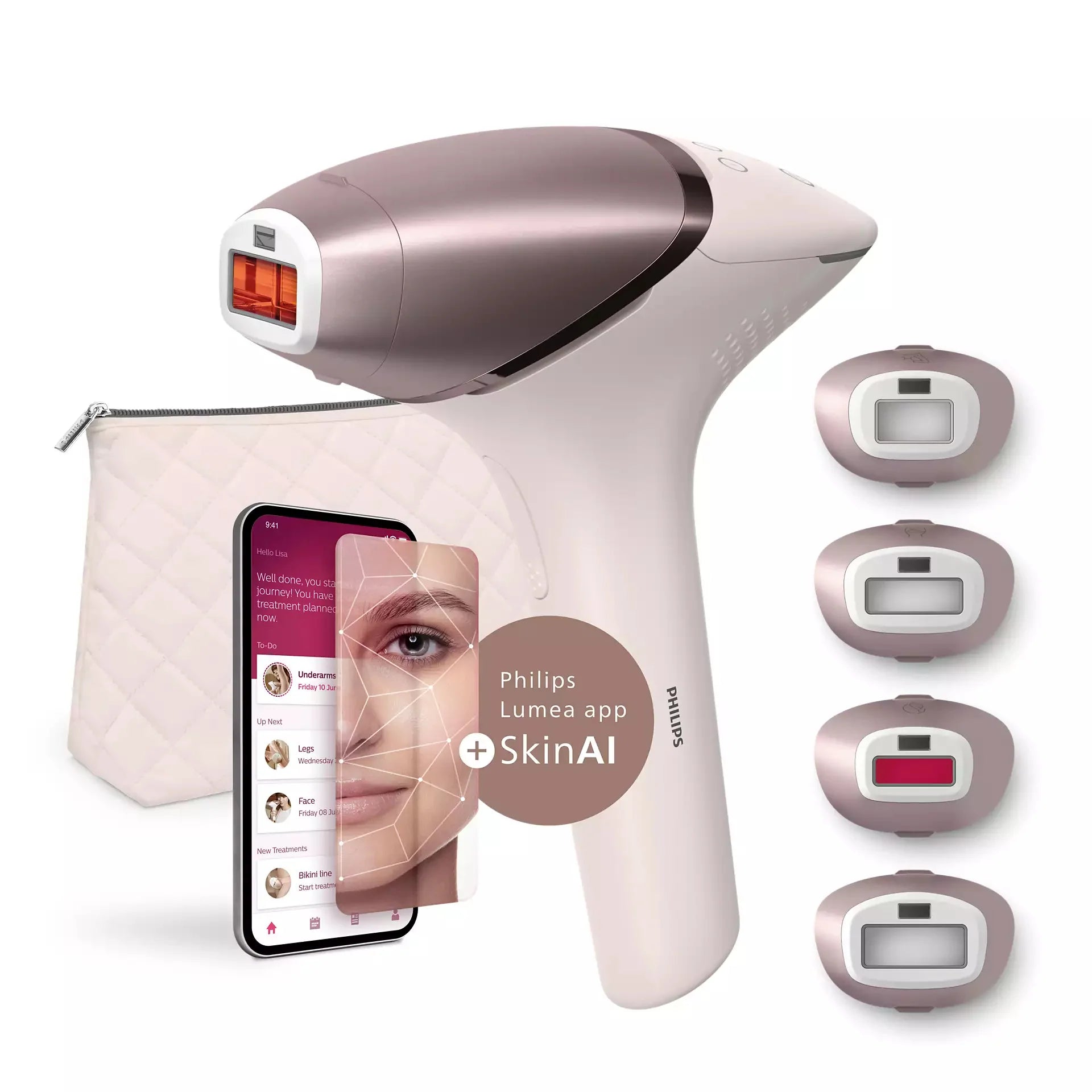 Philips Lumea BRI921 Advanced IPL Hair Removal Tool With 2 Attachments –  BeautySook_US