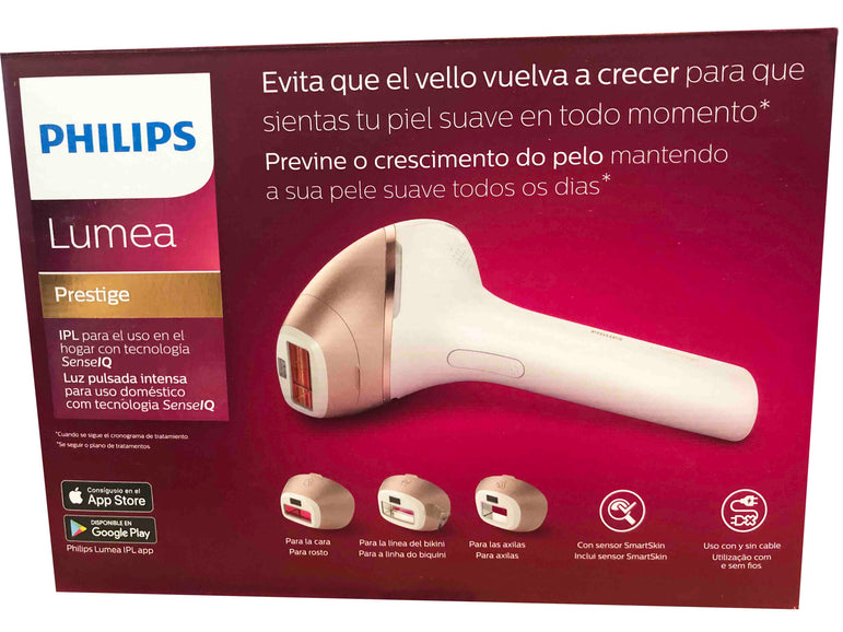 Philips Lumea Prestige Bri956 /50 IPL Hair remover  for Body, Face, Bikini and Underarms - Spanish box